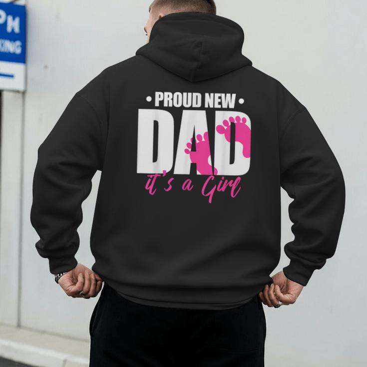 Cool Parent Apparel Proud New Dad It's A Girl Classic Fit Short Sleeve Crew Neck T-Shirt Small Men's Hoodie Back Print
