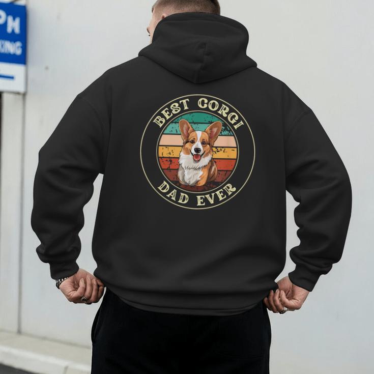 Corgi Dad Idea For Men Men's Hoodie Back Print Corgi Dad Idea For Men Men's Hoodie Back Print