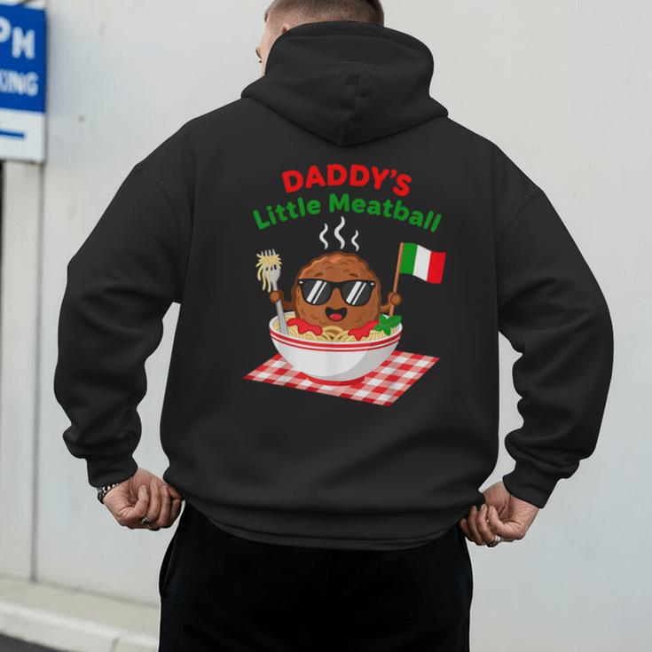 Couple Daddy's Little Meatball Italian Men Men's Hoodie Back Print