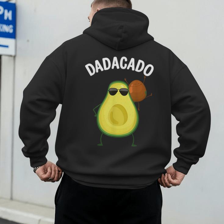 Cute Avocado For Dad Men Fruit Avocado Pear Lovers Men's Hoodie Back Print