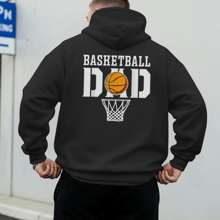 Dad Basketball Apparel Basketball Dad Men's Hoodie Back Print
