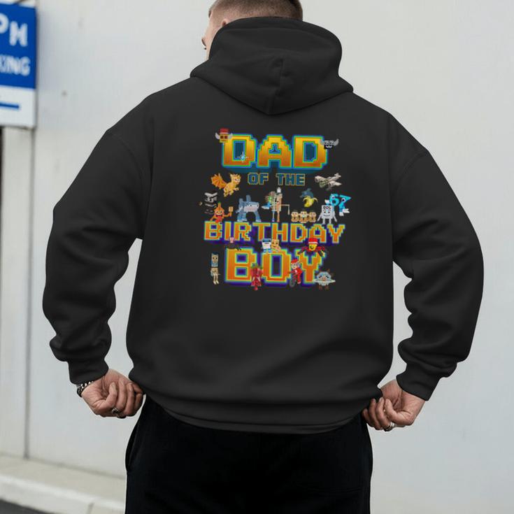 Dad Of The Birthday Boy Brainrot Meme Kids Teens Boys Men's Hoodie Back Print