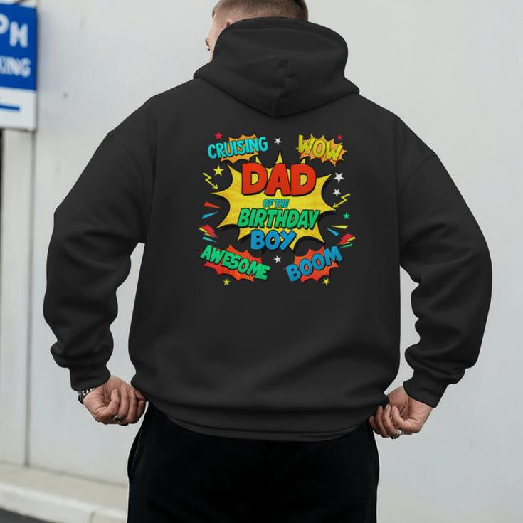 Dad Of The Birthday Boy Shirt Father Superhero Comic Party Men's Hoodie Back Print Dad Of The Birthday Boy Shirt Father Superhero Comic Party Men's Hoodie Back Print