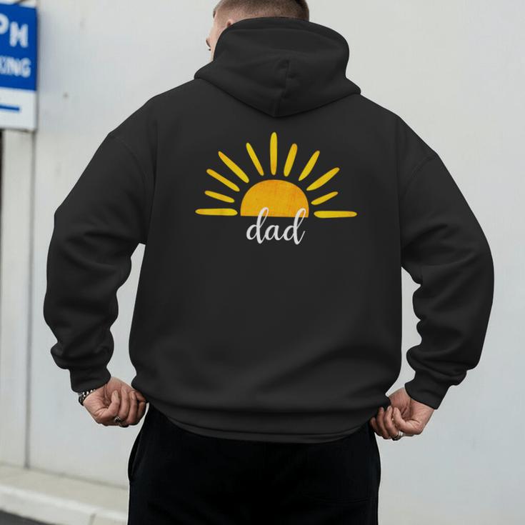 Dad Of The Birthday First Trip Around The Sun Birthday Men's Hoodie Back Print