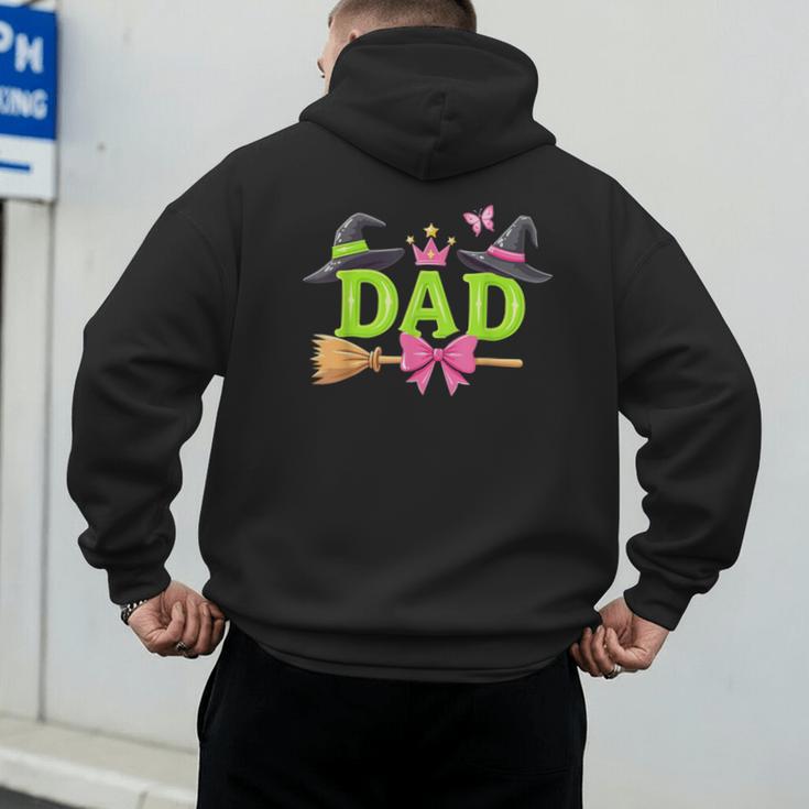 Dad Of The Birthday Girl Witch Family Party Decorations Men's Hoodie Back Print