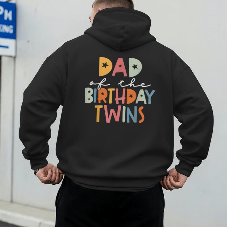 Dad Of The Birthday Twins Kids Great Daddy Of Twins Bday Men's Hoodie Back Print Dad Of The Birthday Twins Kids Great Daddy Of Twins Bday Men's Hoodie Back Print