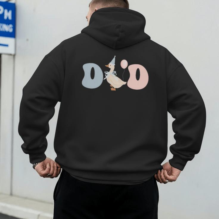 Dad Daddy Of The Birthday Silly Goose Family Men's Hoodie Back Print