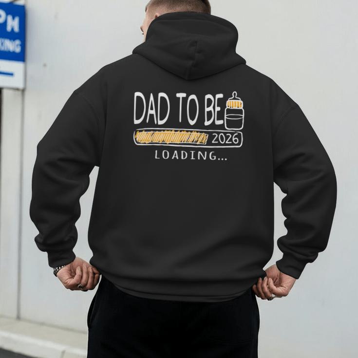 Dad Est 2026 Daddy To Be Promoted To Daddy Soon To Be Dad Men's Hoodie Back Print