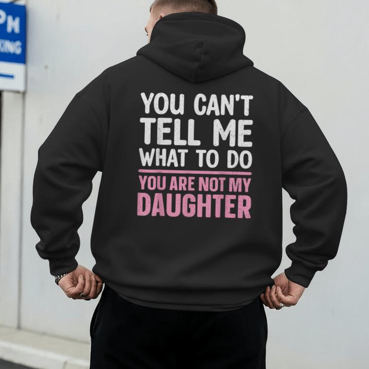 Dad For Father Daddy Papa Men From Daughter Dad Men's Hoodie Back Print