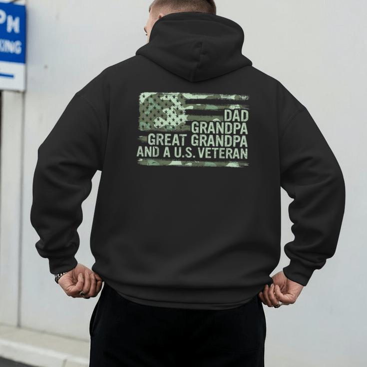 Dad Grandpa Great Grandpa Veteran Fathers Day Great Grandpa Men's Hoodie Back Print Dad Grandpa Great Grandpa Veteran Fathers Day Great Grandpa Men's Hoodie Back Print