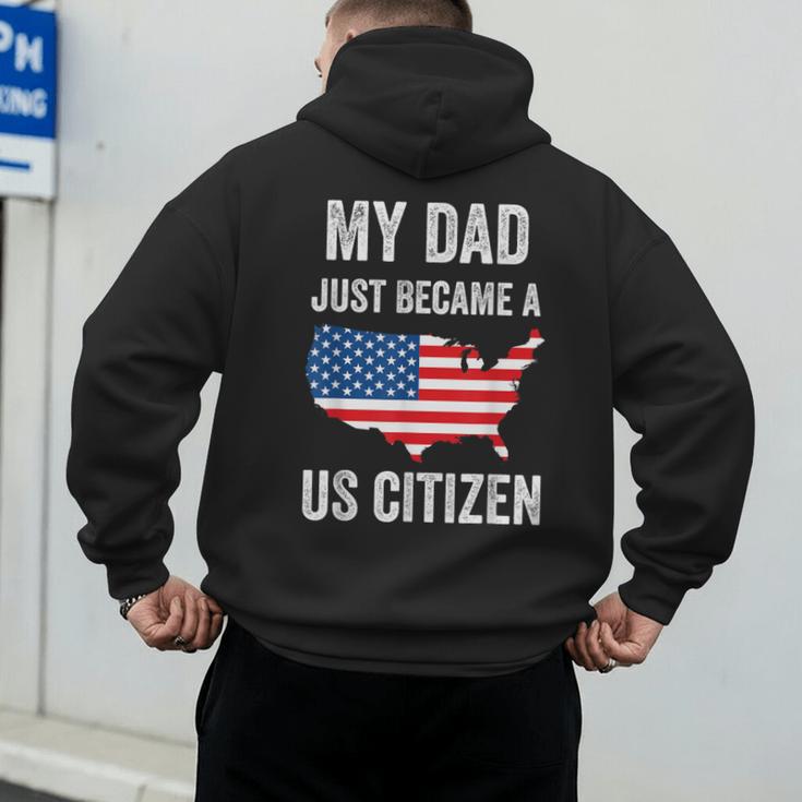 My Dad Just Became A US Citizen Proud New American Citizen Men's Hoodie Back Print My Dad Just Became A US Citizen Proud New American Citizen Men's Hoodie Back Print