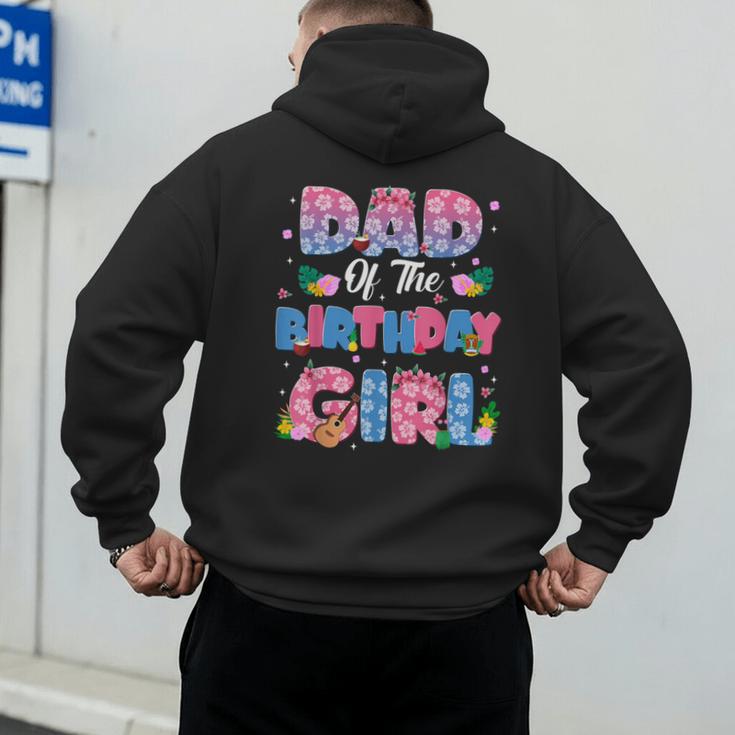 Dad And Mom Of The Birthday Girl Party Decor Family Matching Men's Hoodie Back Print
