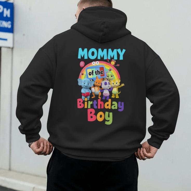 Dad And Mom Mommy Of The Birthday Boy Family Party Decor Men's Hoodie Back Print