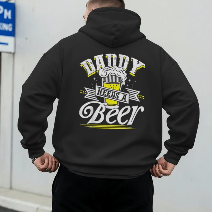 Dad Needs A Beer Button Up Shirts Beer Drinking Lover Men's Hoodie Back Print Dad Needs A Beer Button Up Shirts Beer Drinking Lover Men's Hoodie Back Print