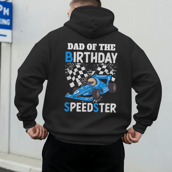 Dad Shirt Two Fast Two Curious Racing Cars Birthday Men's Hoodie Back Print