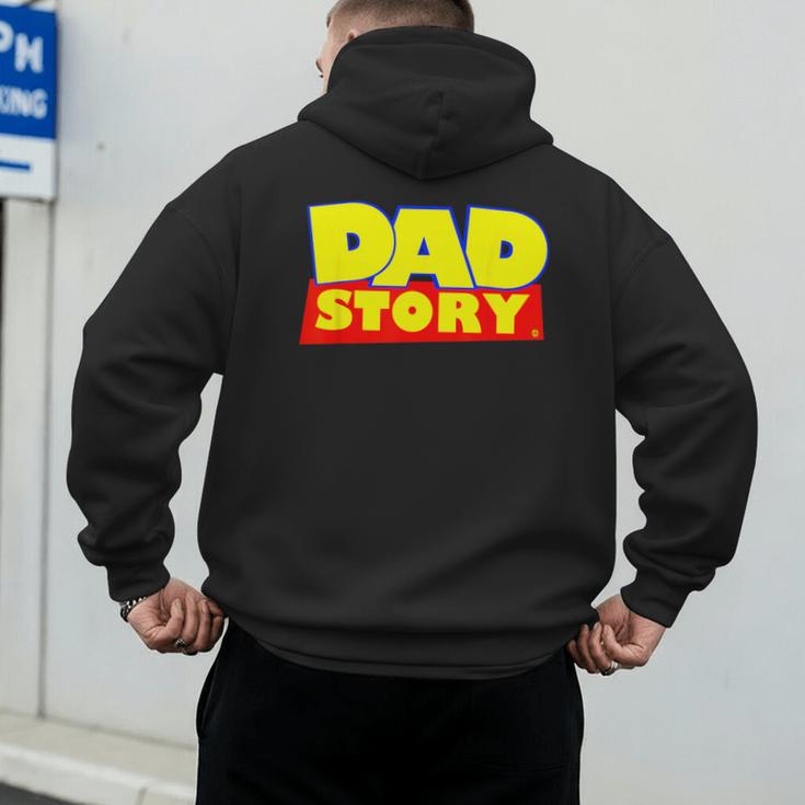 Dad Story Men's Hoodie Back Print