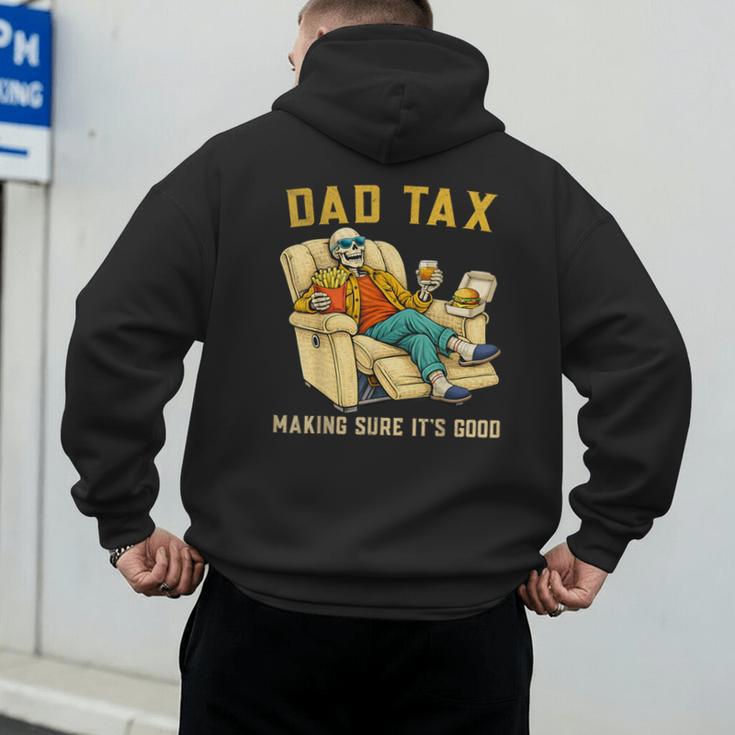 Dad Tax Graphic Tee Fathers Day Men's Hoodie Back Print