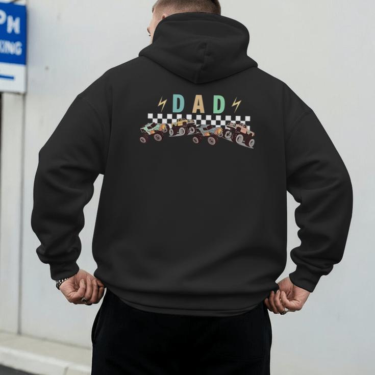 Dad Truck Dad Monster Truck Are My Jam Truck Lovers Men's Hoodie Back Print