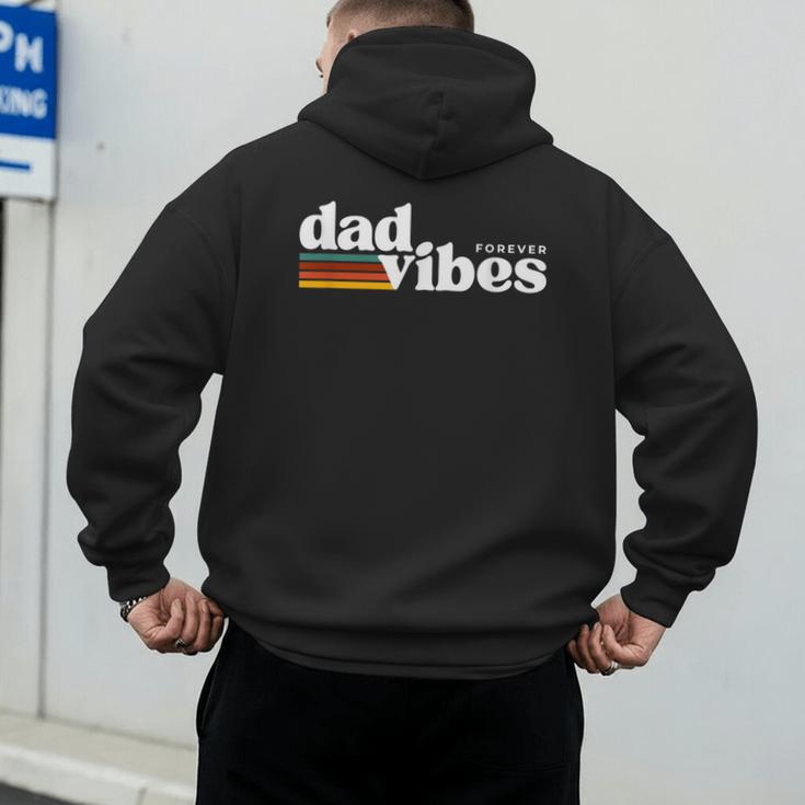 Dad-Vibes Forever Father Retro Vintage Men's Hoodie Back Print