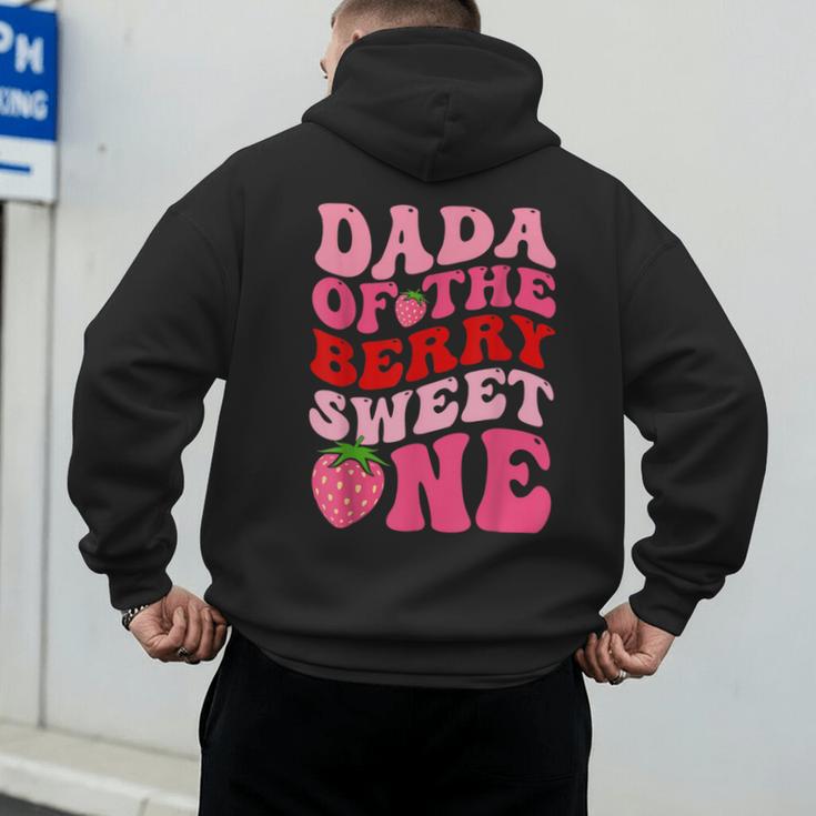 Dada Of The Berry Sweet One Strawberry First Birthday Men's Hoodie Back Print Dada Of The Berry Sweet One Strawberry First Birthday Men's Hoodie Back Print