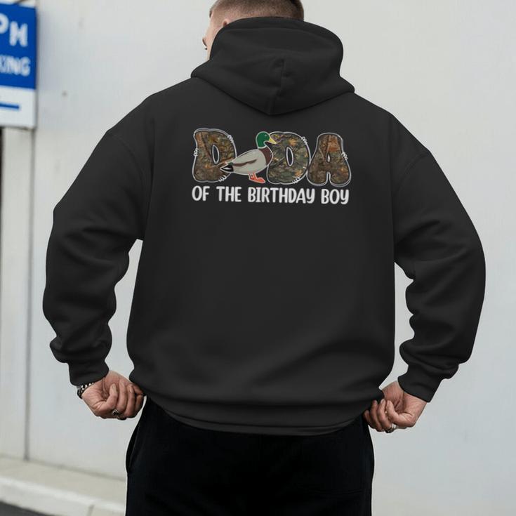Dada Of The Birthday Boy One Lucky Duck 1st Birthday Family Men's Hoodie Back Print Dada Of The Birthday Boy One Lucky Duck 1st Birthday Family Men's Hoodie Back Print