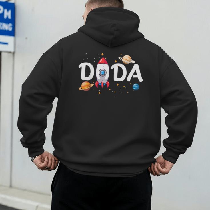 Dada Of The Birthday Boy Space Astronaut 1st Birthday Family Men's Hoodie Back Print Dada Of The Birthday Boy Space Astronaut 1st Birthday Family Men's Hoodie Back Print