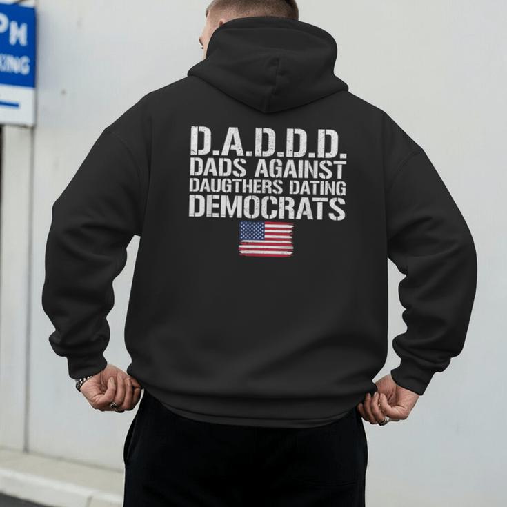 Daddd Shirt Dads Against Daughters Dating Democrats Men's Hoodie Back Print