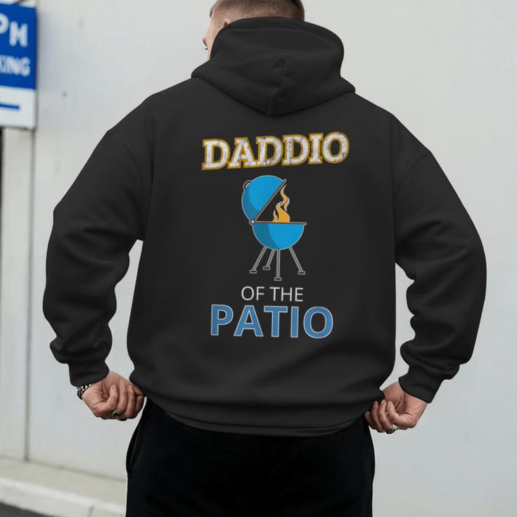 Daddio Of The Patio Fathers Day BBQ Grill Dad Men's Hoodie Back Print Daddio Of The Patio Fathers Day BBQ Grill Dad Men's Hoodie Back Print