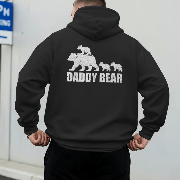 Daddy Bear 3 Cubs Shirt Daddy Bear 3 Kids Tshirt Dad 3 Kids Men's Hoodie Back Print