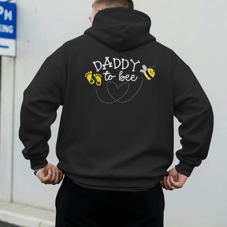 Daddy To Bee Pregnancy Announcement Baby Shower Men's Hoodie Back Print