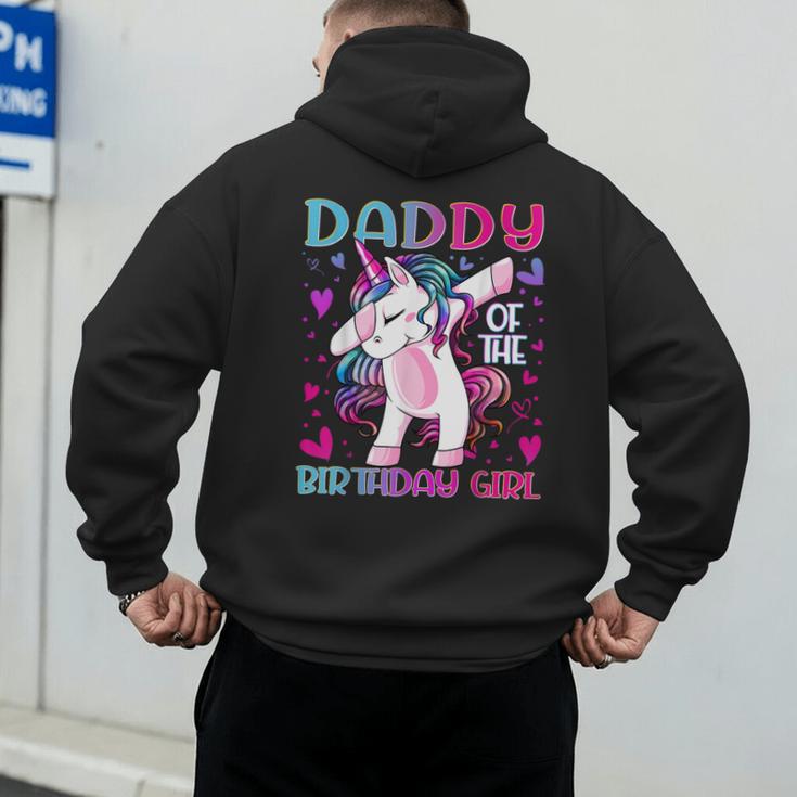 Daddy Of The Birthday Girl Dabbing Unicorn Dad Daddy Small Men's Hoodie Back Print Daddy Of The Birthday Girl Dabbing Unicorn Dad Daddy Small Men's Hoodie Back Print