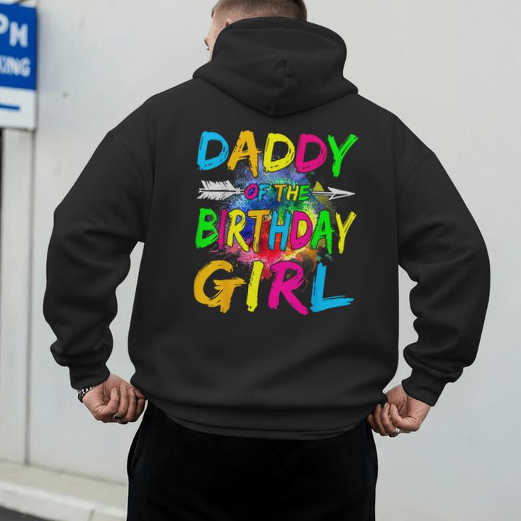 Daddy Of The Birthday Girl Retro 80's Party Men's Hoodie Back Print Daddy Of The Birthday Girl Retro 80's Party Men's Hoodie Back Print