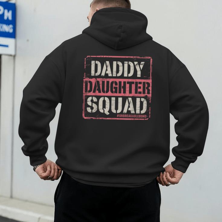 Daddy Daughter Squad Fathers Day Matching Dad And Daughter Men's Hoodie Back Print