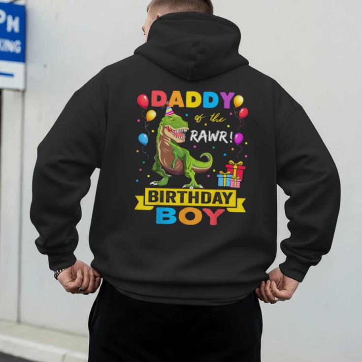 Daddy Dinosaur Shirt Cute Birthday Boy Family Apparel Men's Hoodie Back Print Daddy Dinosaur Shirt Cute Birthday Boy Family Apparel Men's Hoodie Back Print