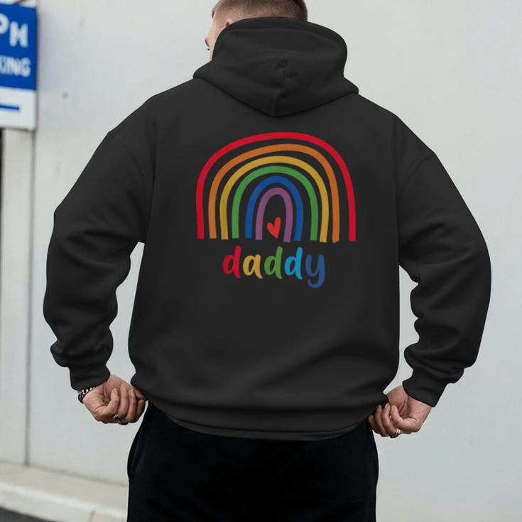 Daddy Rainbow For Women Men Family Matching Birthday Men's Hoodie Back Print