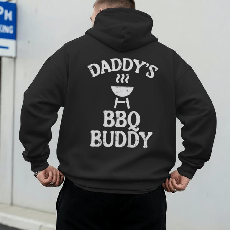 Daddys BBQ Buddy Cute Barbecue Family Match Boys Girls Kids Men's Hoodie Back Print