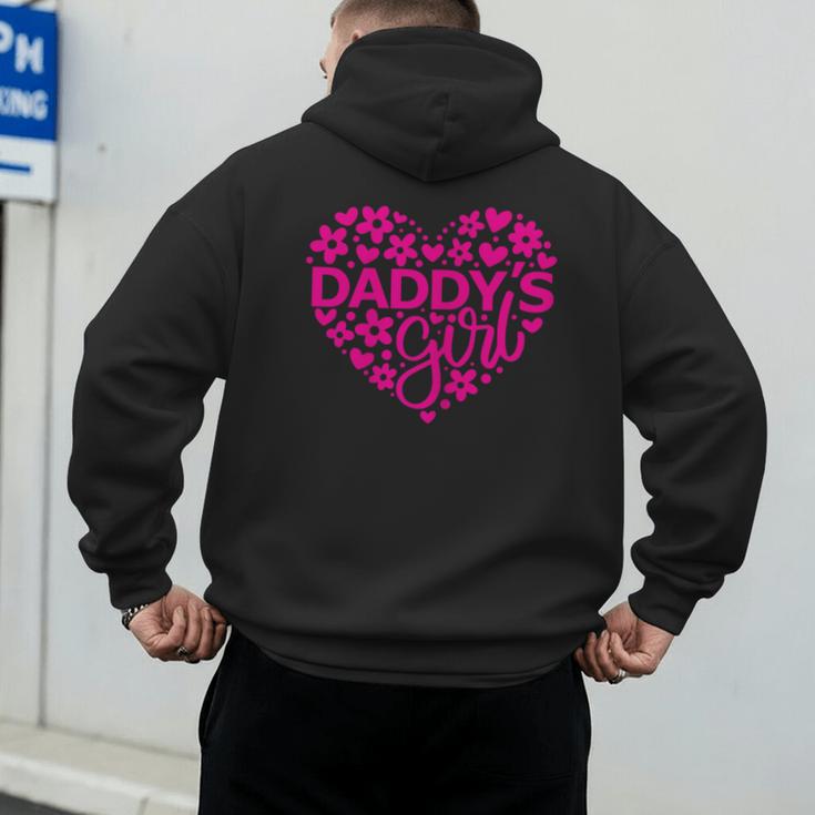 Daddy's Girl Father's Day Idea For a New Dad Men's Hoodie Back Print