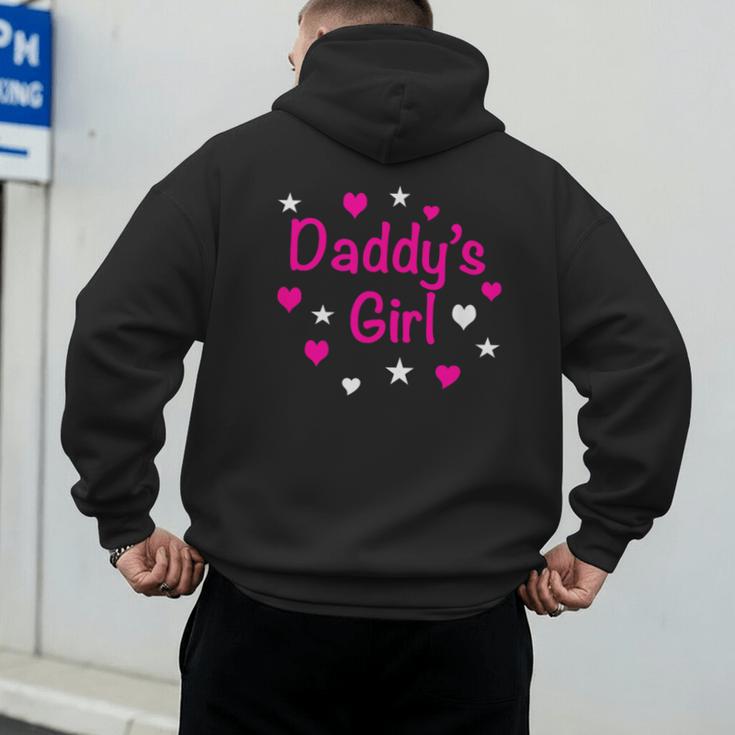 Daddy's Girl Shirt With Pink Lettering Men's Hoodie Back Print