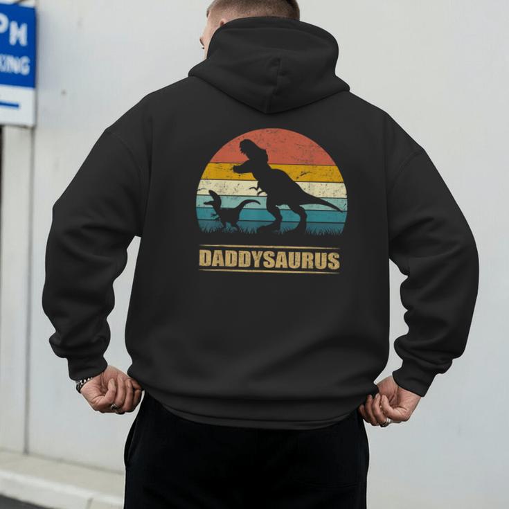 Daddysaurus DadRex Dinosaur Men Men's Hoodie Back Print