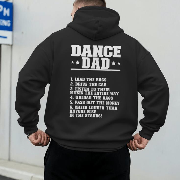 Dancer Dad Dancing Father Of A Dancer Dad Men's Hoodie Back Print