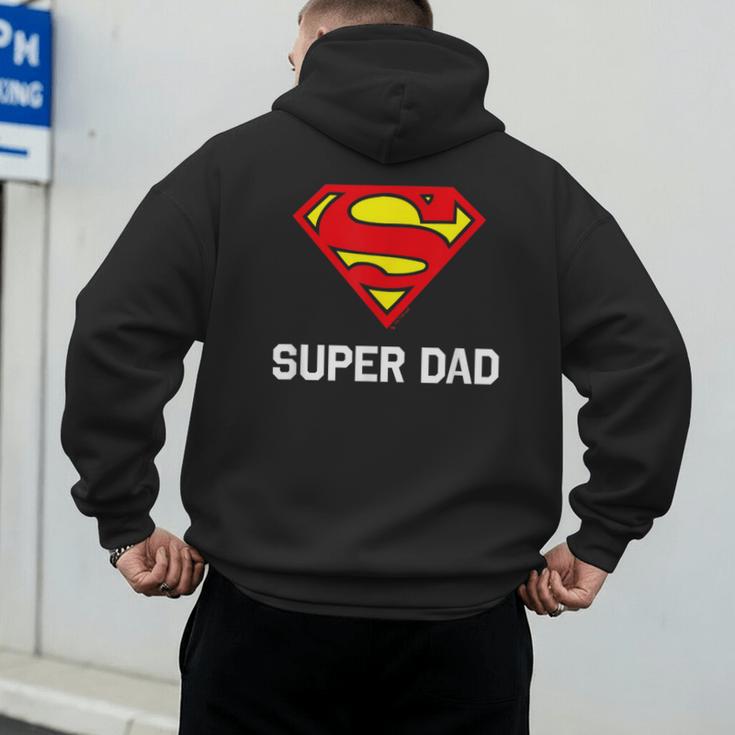 DC Comics Superman Father's Day Super Dad Logo Men's Hoodie Back Print