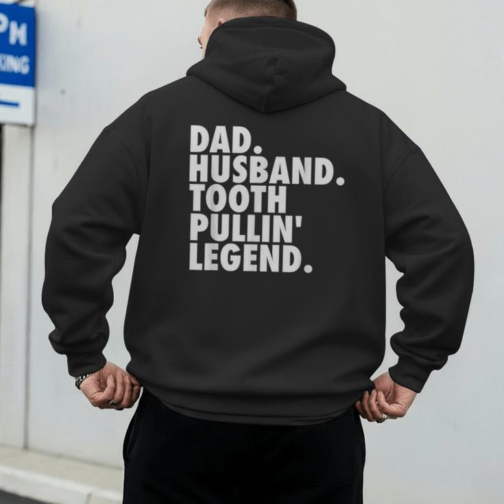 Dentist Men Son Husband Dad Boss Men's Hoodie Back Print