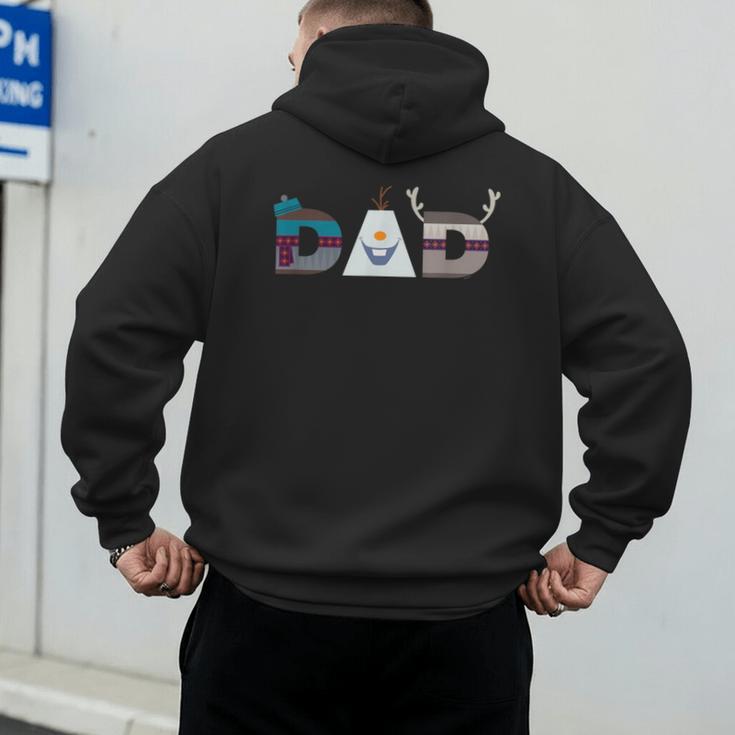 Disney Frozen Olaf Sven Kristoff Father’s Day Birthday Dad Men's Hoodie Back Print