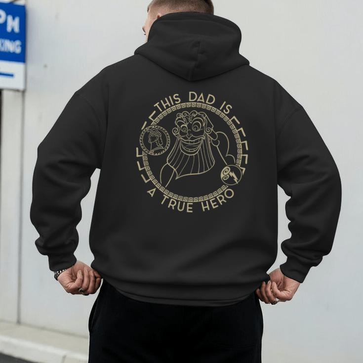 Disney Hercules Father's Day Zeus This Dad Is A True Hero Men's Hoodie Back Print Disney Hercules Father's Day Zeus This Dad Is A True Hero Men's Hoodie Back Print