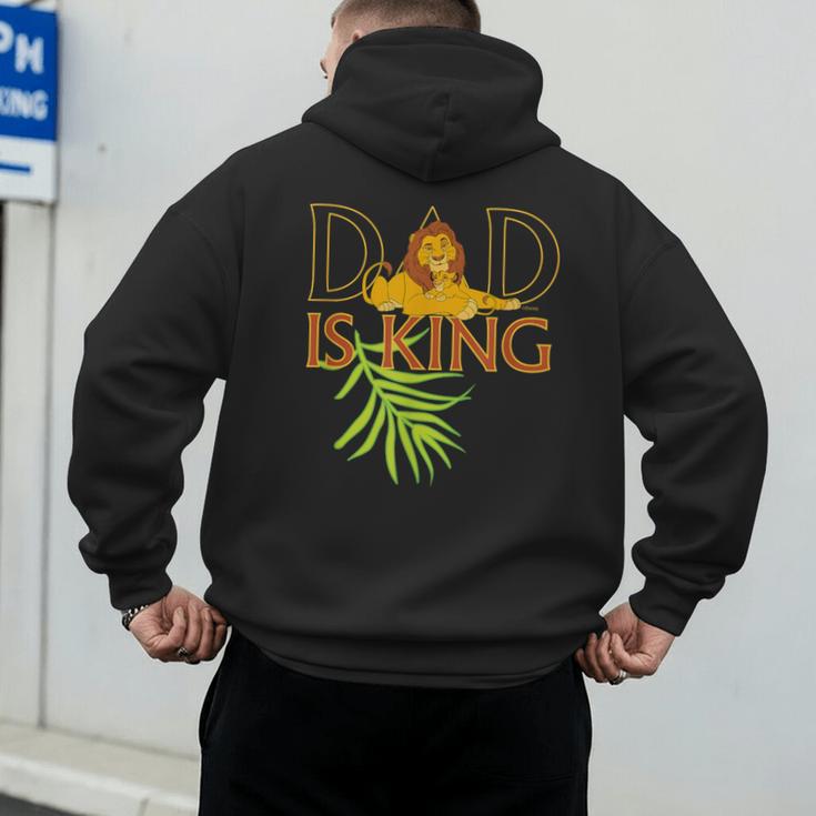 Disney The Lion King Dad Is King Mufasa & Simba Father's Day Men's Hoodie Back Print Disney The Lion King Dad Is King Mufasa & Simba Father's Day Men's Hoodie Back Print