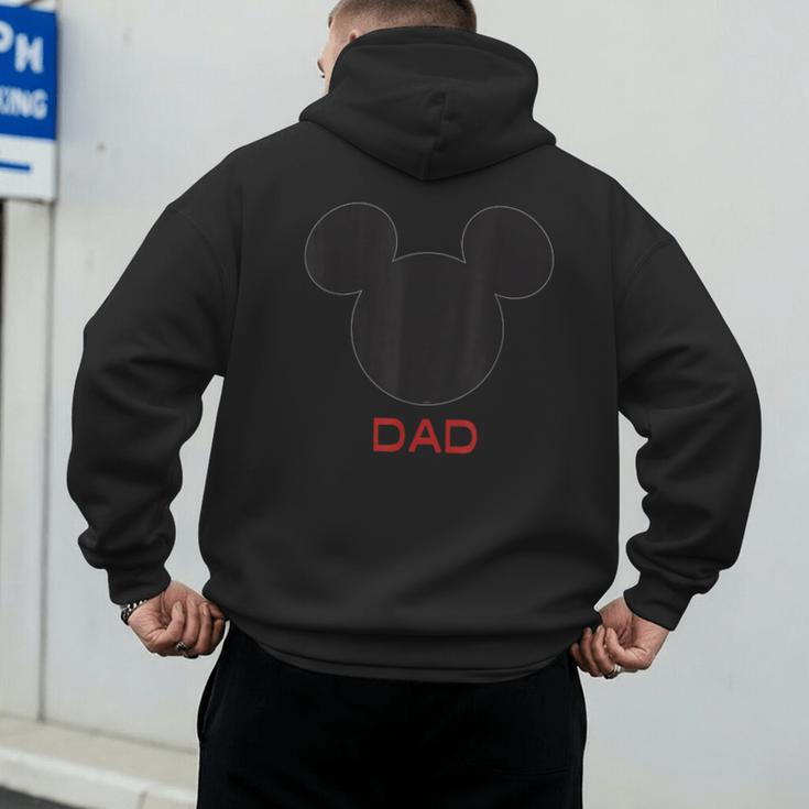 Disney Mickey Mouse Dad Family Small Men's Hoodie Back Print Disney Mickey Mouse Dad Family Small Men's Hoodie Back Print