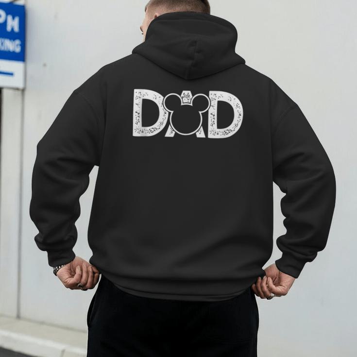 Disney Mickey Mouse Dad Small Men's Hoodie Back Print