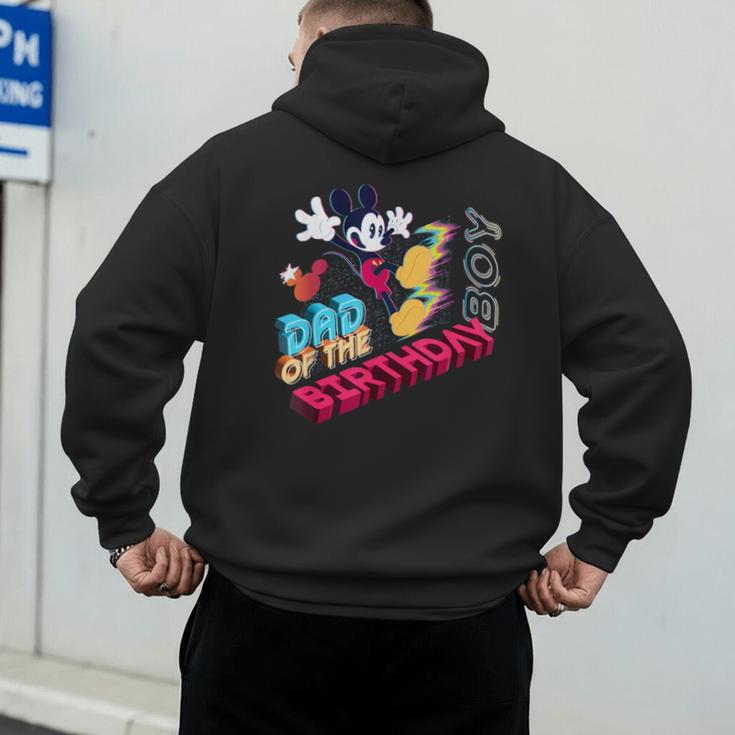 Disney Mickey Mouse Family Star Dad Of The Birthday Boy Men's Hoodie Back Print