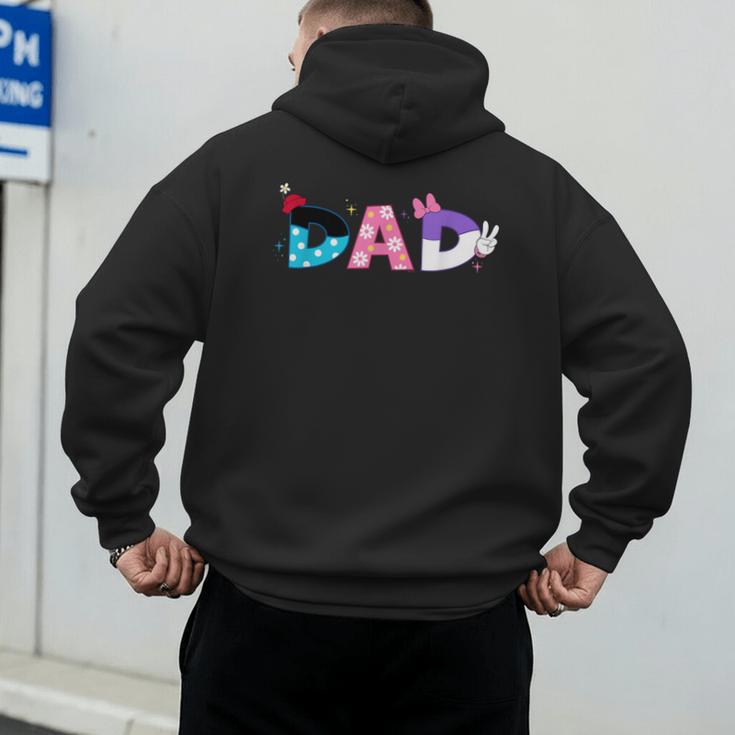 Disney Minnie Mouse And Daisy Duck Dad Father's Day Birthday Men's Hoodie Back Print