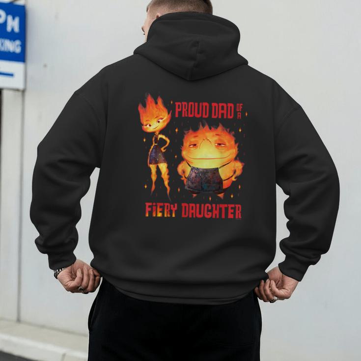 Disney And Pixar’s Elemental Proud Dad Of a Fiery Daughter Men's Hoodie Back Print